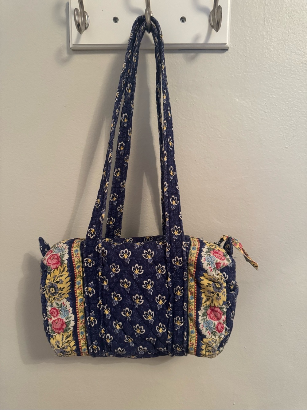 Vintage Vera Bradley Original 100 Bag- Mason Blue